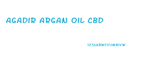 Agadir Argan Oil Cbd