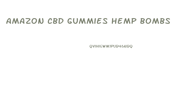 Amazon Cbd Gummies Hemp Bombs