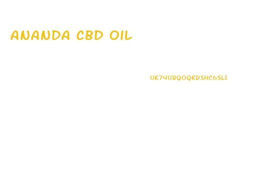 Ananda Cbd Oil