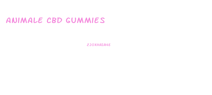 Animale Cbd Gummies