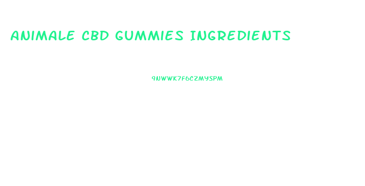 Animale Cbd Gummies Ingredients