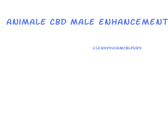 Animale Cbd Male Enhancement Gummies