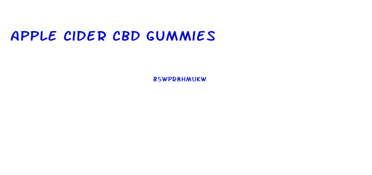 Apple Cider Cbd Gummies