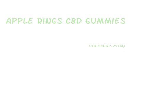 Apple Rings Cbd Gummies