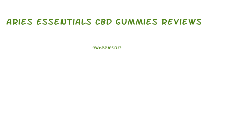 Aries Essentials Cbd Gummies Reviews