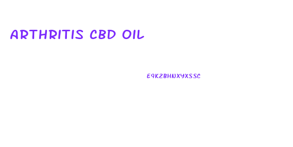 Arthritis Cbd Oil