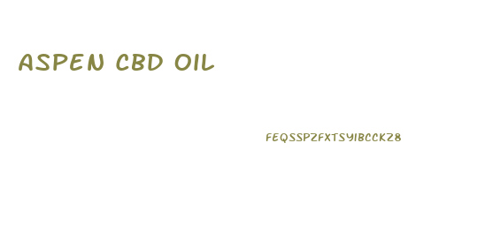 Aspen Cbd Oil
