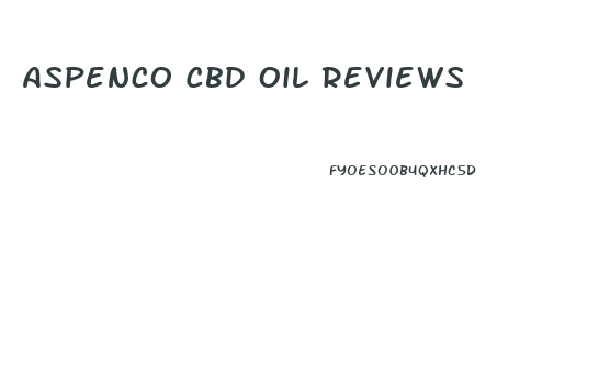 Aspenco Cbd Oil Reviews