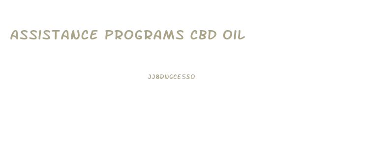 Assistance Programs Cbd Oil