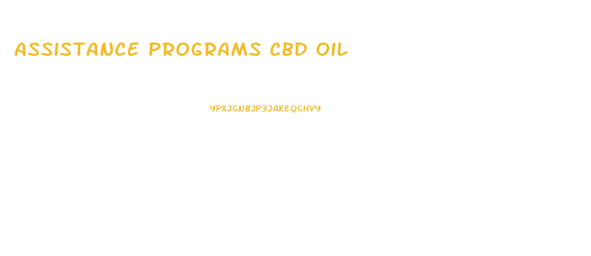 Assistance Programs Cbd Oil