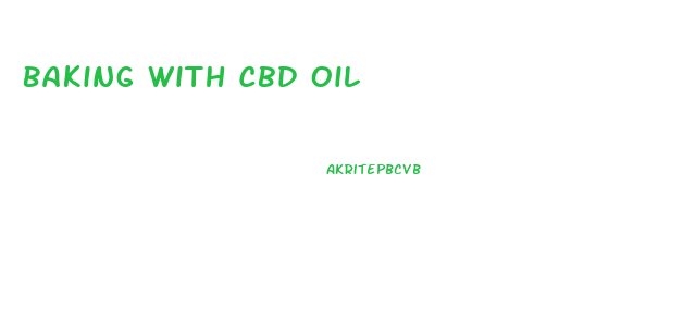 Baking With Cbd Oil
