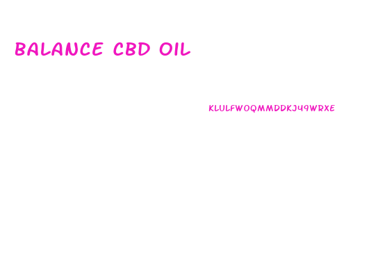 Balance Cbd Oil
