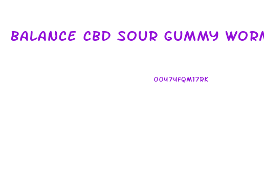 Balance Cbd Sour Gummy Worms