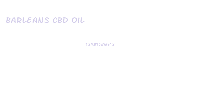 Barleans Cbd Oil