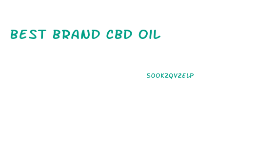 Best Brand Cbd Oil