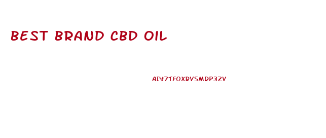 Best Brand Cbd Oil