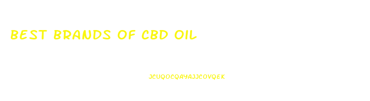 Best Brands Of Cbd Oil