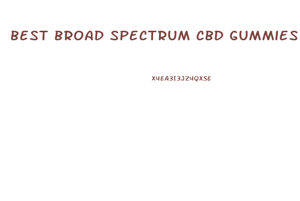Best Broad Spectrum Cbd Gummies For Pain