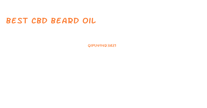 Best Cbd Beard Oil