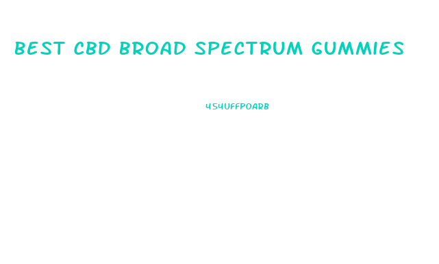 Best Cbd Broad Spectrum Gummies