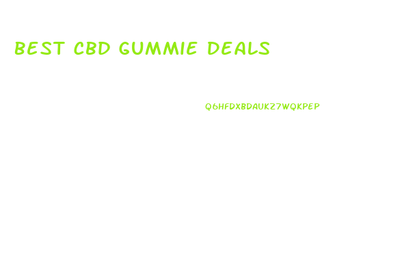 Best Cbd Gummie Deals