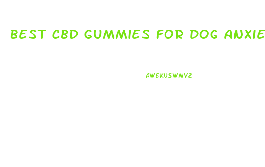 Best Cbd Gummies For Dog Anxiety