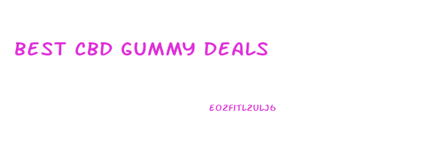 Best Cbd Gummy Deals