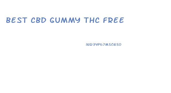 Best Cbd Gummy Thc Free