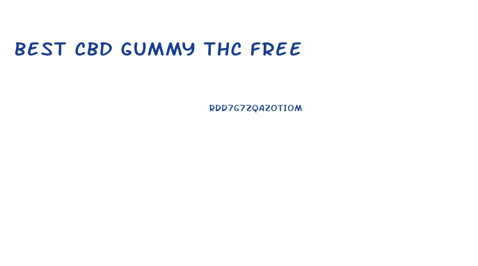 Best Cbd Gummy Thc Free