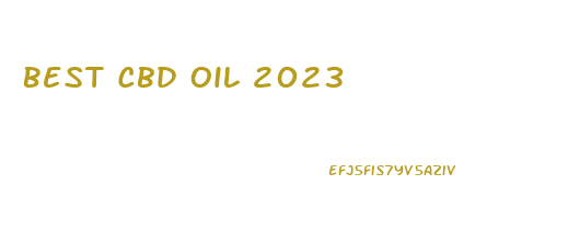 Best Cbd Oil 2023