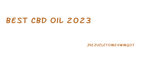 Best Cbd Oil 2023