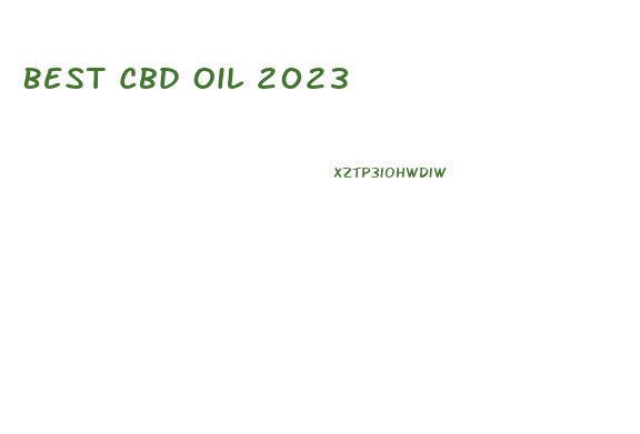 Best Cbd Oil 2023