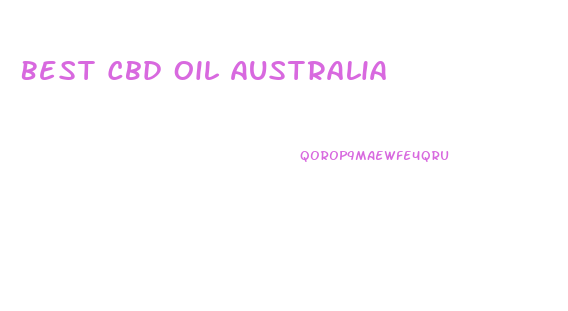 Best Cbd Oil Australia