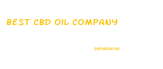 Best Cbd Oil Company