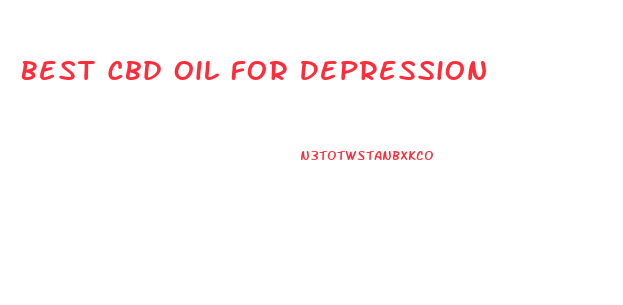 Best Cbd Oil For Depression