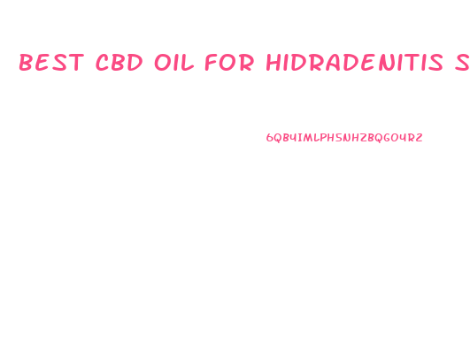 Best Cbd Oil For Hidradenitis Suppurativa