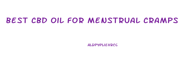 Best Cbd Oil For Menstrual Cramps