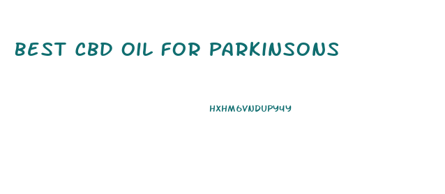 Best Cbd Oil For Parkinsons