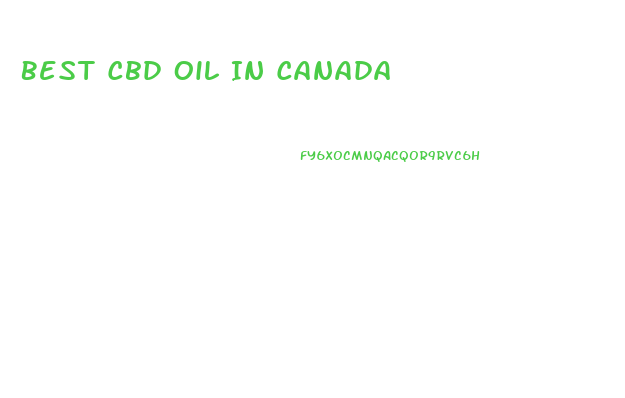 Best Cbd Oil In Canada