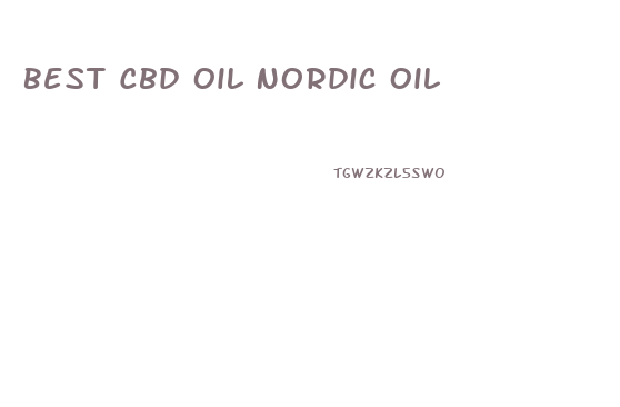 Best Cbd Oil Nordic Oil