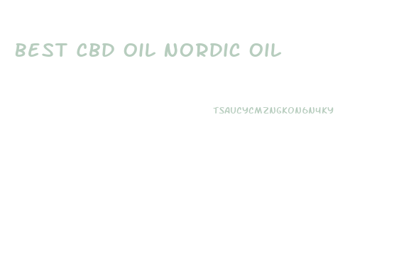Best Cbd Oil Nordic Oil