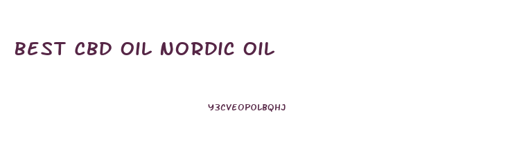 Best Cbd Oil Nordic Oil