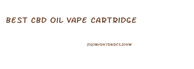 Best Cbd Oil Vape Cartridge