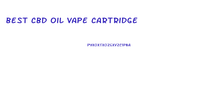 Best Cbd Oil Vape Cartridge