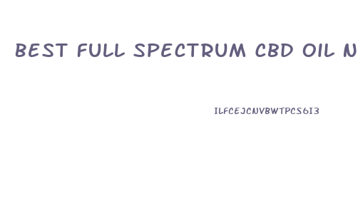 Best Full Spectrum Cbd Oil Near Me