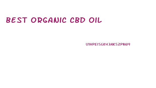 Best Organic Cbd Oil