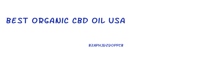 Best Organic Cbd Oil Usa