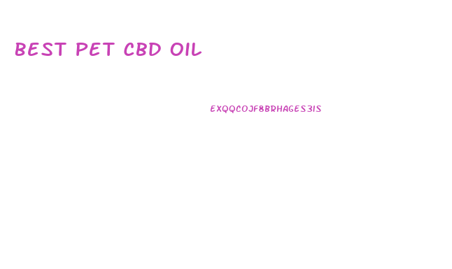 Best Pet Cbd Oil