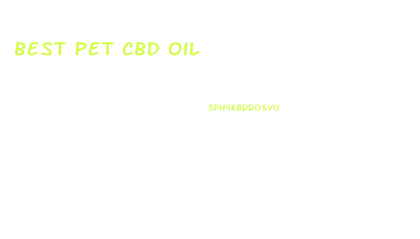 Best Pet Cbd Oil
