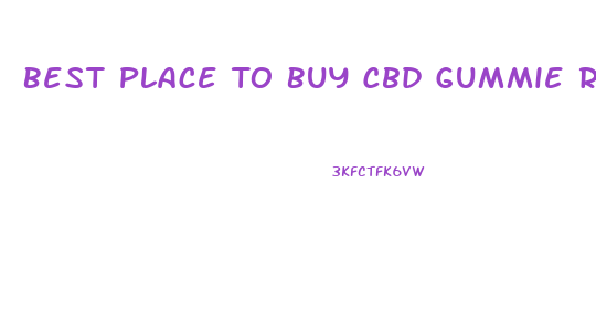 Best Place To Buy Cbd Gummie Reddits